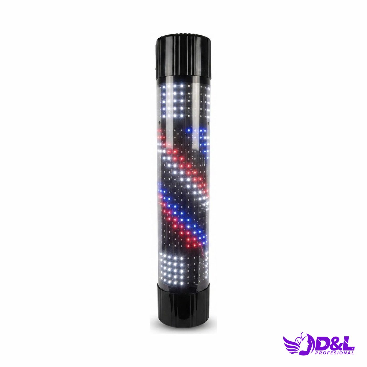 Lámpara Pole 90 cm, base negro, LED multicolor
