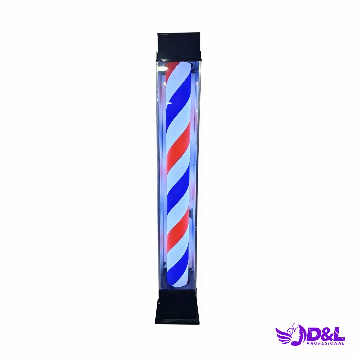Lámpara Pole 2.00 m, base negro, clásico mate